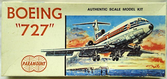 Paramount 1/220 Boeing 727 -100 JAL 'Tone' Old Livery, 6005-100 plastic model kit